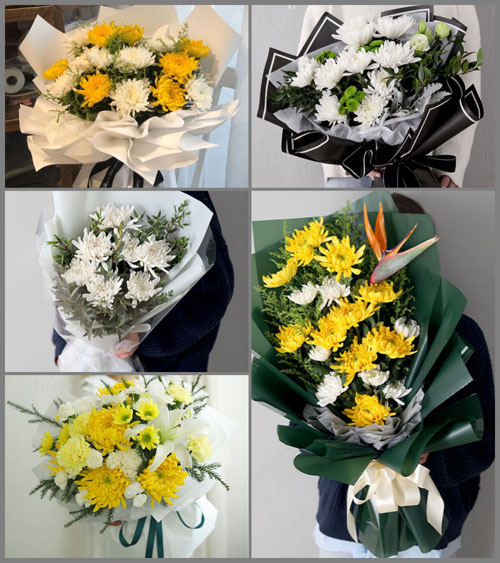 陕西咸阳市长武县昭仁街道北关村白事花束代送